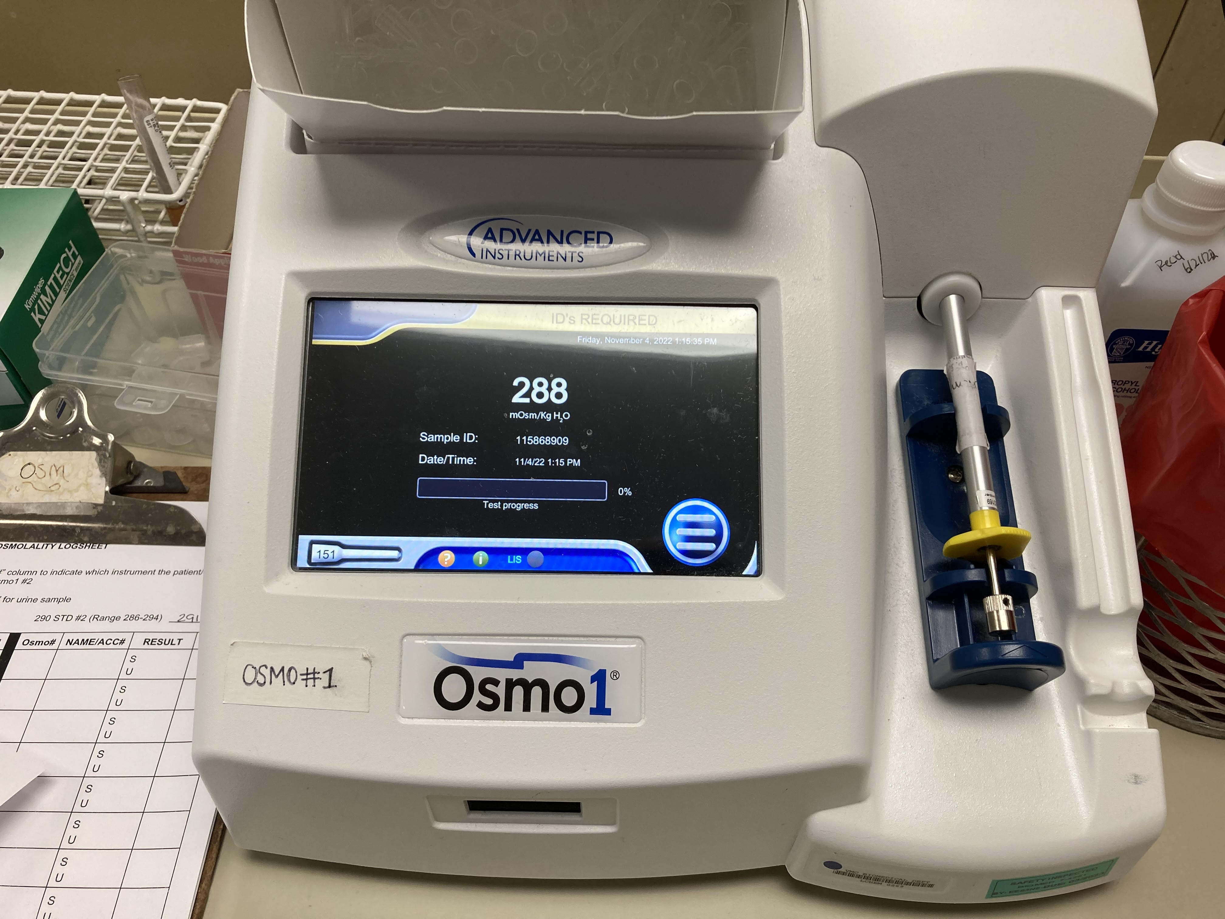 <p>Computerized Osmometer