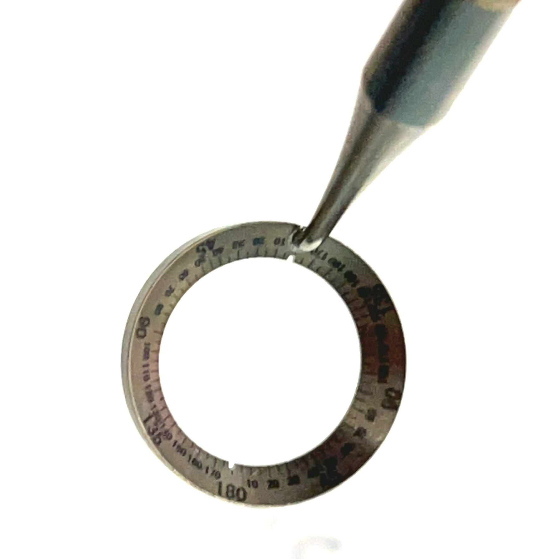 Bevelled degree gauge