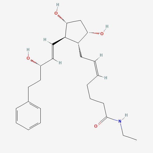 <p>Bimatoprost Structure. Two-dimensional&nbsp;structure image.</p>