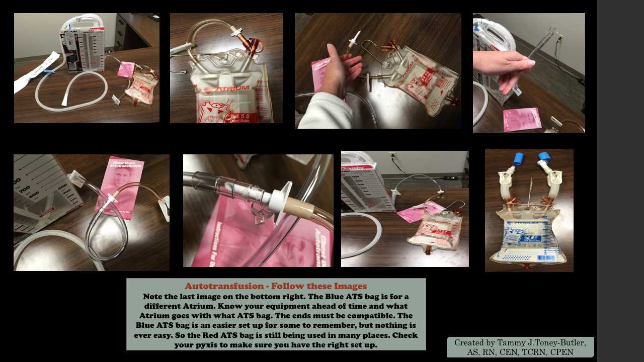 Autotransfusion set up/ATS bags/Atrium